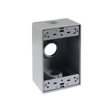 Caja rectangular uso pesado 3 huecos 3/4" #1g75-3